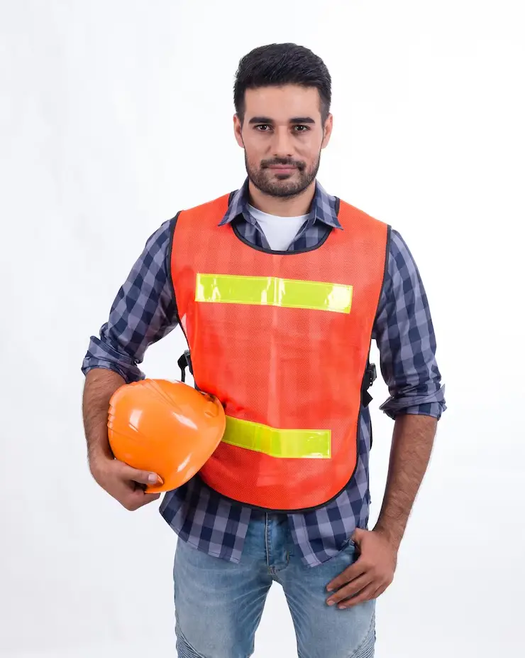 running this site with confidence cropped portrait attractive young female construction worker standing with her arms folded site_590464 59443 2